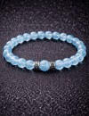 AquaMarine Doğal Taş 6 mm Bileklik