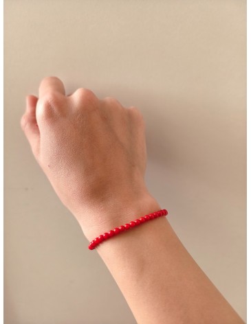 Mercan Doğal Taş Bileklik 3 mm