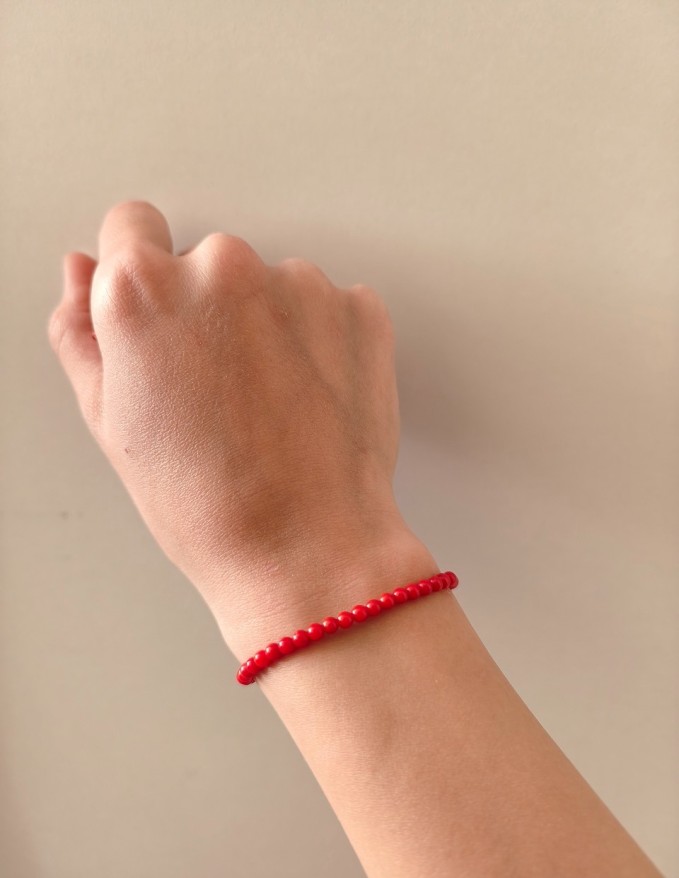 Mercan Doğal Taş Bileklik 3 mm