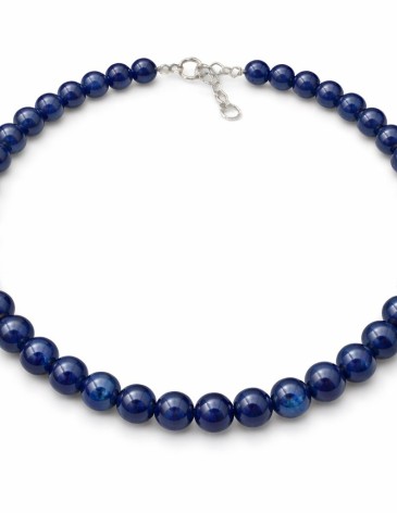 Safir Doğal Taş Kolye 4 mm
